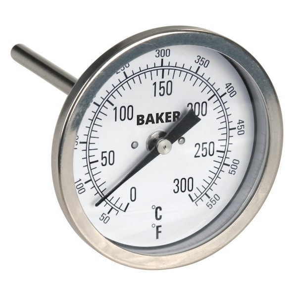 Baker Instruments T3004-550 Bimetal Thermometer, 50 to 550 deg F (0 to 300 deg C) T3004-550 - main